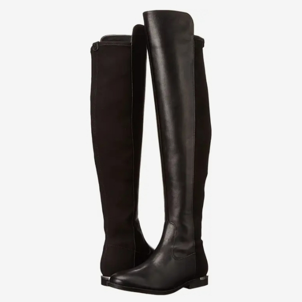Calvin Klein Sleek Black Over-the-Knee Boots